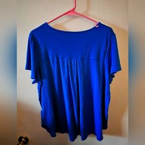 Womens shirt, size 1x, royal blue, philosophy brand,